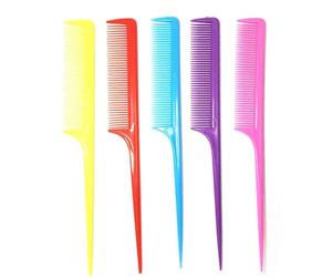 Zambuph Peigne à cheveux Salon Brush Styling avec longue poignée Coupe précise Dent circulaire Résistant à l'usure Pics cheveux Besoins de modélisation, Couleur mélangée, 1 PCS