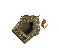 Zambuph Pendentif de prière tibétain Gawu, boîte amulette bouddhiste, bijou de collection en alliage cuivre, ouvrable, idéal pour les collectionneurs et les amateurs bouddhisme.