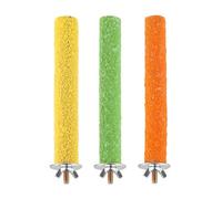 Zambuph Perchoir en Bois pour perruches - Solution Facile et ludique pour Faire Travailler Les Pattes des Oiseaux à la Maison. Support pour perroquets.