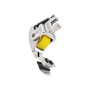 Zambuph Pied-de-biche pour machine à coudre, pièce de rechange pour accessoires de couture, permettant des ourlets précis. Pied-de-biche ourleur roulé, Équipement jaune, 6 x 3.5 cm