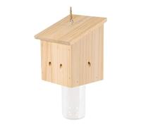 Zambuph Piège à Abeilles Suspendu pour l'extérieur conçu pour Attirer Les Abeilles charpentières Pièges à Suspendus en Bois de Style loft Naturel, B