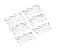 Zambuph Pinces à cheveux vierges, peigne latéral, apprêts pour la création de bijoux, accessoires, accessoires de mariage et projets artisanaux à faire soi-même, barrette en métal pour femmes et dames