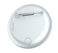 Zambuph Pin's à pixels numériques alliant légèreté et durabilité, idéal pour les passionnés de technologie. Batterie rechargeable, écran à pixels, écran encre électronique, pin's inspirés des, blanc