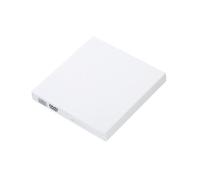 Zambuph Plastique extérieur PC CD graveur Portable intérieur extérieur ménage Salon DVD Pilote Lecteur antibruit, Blanc