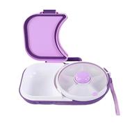 Zambuph Plateau à fruits hermétique avec couvercle, anti-fuites, idéal pour les voyages et les collations. Léger et compact, il est résistant à l'usure, facile nettoyer et réutilisable.