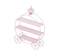 Zambuph Plateau de service à étages pour pâtisseries et biscuits, élégant et décoratif pour mariages, fiançailles, anniversaires et goûters. Présentoir à cupcakes 3 étages en métal.