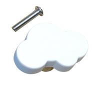 Zambuph Poignée de porte décorative nordique en forme de, poignée porte pour enfant avec cache-poussière, poignées tiroir mignonnes en PVC, vis incluses, pour chambre d'enfant