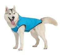 Zambuph Poncho à Capuche réglable pour Chiens de Petite, Moyenne et Grande Taille, Premium, Facile à Mettre, Taille Disponible, en Polyester, élégant et Sec, Bleu, S