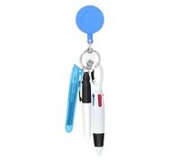 Zambuph Porte-badge compact pour infirmière avec stylo à écriture fluide, indispensable pour tout professionnel de santé. 1 porte-badge rétractable.