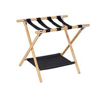 Zambuph Porte-Bagages Pliable avec étagère de Rangement offrant Un Support élégant pour valises dans Une Chambre d'amis Une Chambre à Coucher. Permet de Placer Les Bagages sur l'étagère supérieure