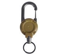 Zambuph Porte-clés automatique extérieur de câble métallique en acier pour la sécurité ABS câble métallique automatique extérieur Luya porte-clés fortactique, Style 4