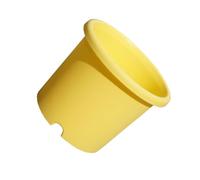 Zambuph Pot de fleurs de contrôle des racines en plastique Rose Pot fleurs succulentes jardin Pots plantes vertes planteur épaissi trous Drainage, 175mm/jaune, 1.5L