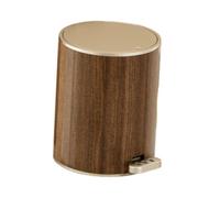 Zambuph Poubelle de Cuisine Grande capacité avec Deux Modes d'ouverture Pratiques, Dont Une pédale. Convient pour Salle de Bain, Chambre, entrée, Bureau Garage. Couvercle étanche, Brun, 9L