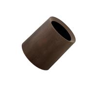 Zambuph Poubelle décorative Pratique en,Couleur café,sans Socle | appartements et les espaces intérieurs. Corbeille ronde rétro en faux bois pour salle de bain, bureau, chambre à coucher.