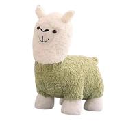 Zambuph Pouf repose-pieds rembourré et doux avec un motif animal unique, idéal pour l'intérieur et l'extérieur. Ce repose-pieds présente un design original en forme d'alpaga. Son apparence créative et