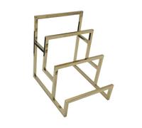 Zambuph Présentoir à sacs à main au design moderne, idéal pour organiser portefeuilles et sacs main. Élégant et épuré, il est parfait pour les magasins. Fabriqué en acier inoxydable, il offre un