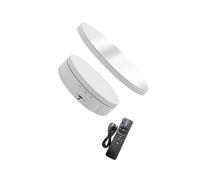 Zambuph Présentoir Rotatif Flexible à Vitesse réglable, Plateau tournant à 360° recouvert de Miroir avec télécommande