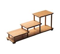 Zambuph Présentoirs cosmétiques surélevés, organisateurs de collections, design simple, installation facile, étagères pour objets de collection, présentoirs à cupcakes, B