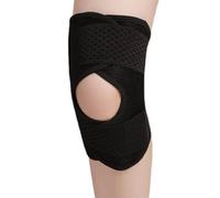 Zambuph Protecteur d'articulations de Soutien du Genou Hommes réglable Bande Fixe équitation randonnée Alpinisme Volley-Ball blessures Sportives, Noir/Pied Gauche/L