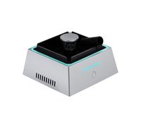 Zambuph Purificateur d'air facile à respirer - Respirez de l'air pur à tout moment, n'importe où, cendrier polyvalent, cadeau élégant et pratique, Argent avec lumière