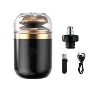 Zambuph Rasoir électrique Portable pour hommes, pour un rasage efficace, étanche et peut être commuté entre deux en un, noir, 76.1 mm * 36.5 mm