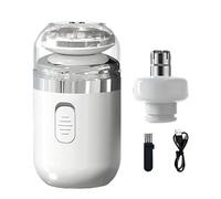 Zambuph Rasoir électrique Portable pour hommes, pour un rasage efficace, étanche et peut être commuté entre deux en un, blanc, 76.1 mm * 36.5 mm