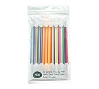 Zambuph Recharges de stylos d'impression 3D pour enfants, 110 pièces, 110 pièces, amusantes et éducatives pour accessoires de stylo démarrage en plastique, 160