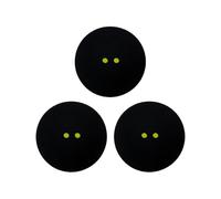 Zambuph Remplissage de gaz inerte avec des balles de Squash Professionnelles Emballage Tubes Blue Dot Training Squash Balls Rubber, Double Point Jaune