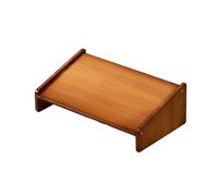 Zambuph Repose-pieds domestique un ajout pratique et confortable à n'importe quelle pièce de la maison en bois hauteur réglable escabeau repose-pieds, Couleur du thé, Style bas