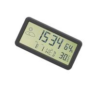 Zambuph Restez ponctuel avec Un réveil numérique Facile à Lire, Un écran LCD Puissant, des Fonctions d'horloge faciles en ABS, capteur de lumière Intelligent, Noir