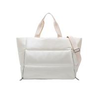 Zambuph Sac à bandoulière pour les essentiels de gymnastique, plusieurs poches pour une récupération, ce qui facilite le transport d'articles de Fitness, sac sport en Nylon, blanc