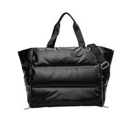 Zambuph Sac à bandoulière pour les essentiels de gymnastique, plusieurs poches pour une récupération, ce qui facilite le transport d'articles de Fitness, sac sport en Nylon, noir