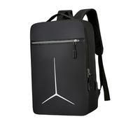 Zambuph Sac à étanche pour Ordinateur Portable avec Espace de Rangement, Bretelles, Port USB et détails réfléchissants. Étui de Voyage étanche pour Accessoires, Noir, 45x31x14cm