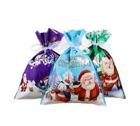 Zambuph Sac cadeau de noël réutilisable et durable, décoration de cadeaux noël avec une Pour bonne réutilisation et une longue durée vie, 30 pièces