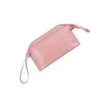 Zambuph Sac de Maquillage Portable sûr et sans Odeur Tactile PU imperméable et résistant pour aux Taches Grande capacité Sac de Voyage Maquillage, Rose, Une Seule Couche