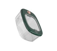 Zambuph Seau de stockage de temps pour la maison, Transparent Visible ABS, seau riz résistant à l'humidité, riz frais chronométré, boîte, vert, 5 kg