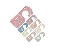Zambuph Séparateurs de placard en bois uniques pour bébé, avec indication | mois, offrant des solutions élégantes pour la décoration des vêtements de nouveau-né. Séparateur de portant en bois,