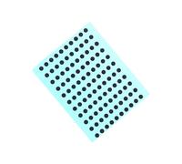 Zambuph Solution de réparation pour manette de jeu, ruban adhésif conducteur, bouton contact et télécommande, Gris, 110 pièces, 4 mm