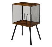 Zambuph Solutions de Rangement élégantes pour disques vinyles, avec Un | présentoir spacieux au style rétro intemporel, idéal pour les collectionneurs de vinyles.