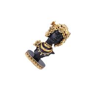 Zambuph Statuette Artisanale en résine représentant Une Femme Noire, Objet de Collection décoratif pour et Le Bureau. Portrait d'artiste Noir à Exposer sur Une étagère. Pièce décorative d'art