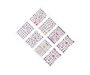 Zambuph Stickers pour ongles - Petits autocollants pour ongles - Motifs de Noël créatifs et festifs. Idéal pour décorer les des mains et des pieds. Convient à la maison et