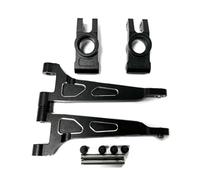 Zambuph Support de moyeu d'essieu de bras supérieur arrière pour 1/14 14210 14209, usinage CNC précision, support moyeu d'essieu bras supérieur arrière, Noir