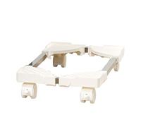 Zambuph Support de Stockage surélevé avec résistante à l'usure pour châssis Durable, Support hôte d'ordinateur à Roue Universelle, Télescopique Blanc