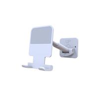 Zambuph Support de téléphone Mural 1 kg Mains Libres Paresseux Support 90 degrés Rotation rétractable de pour Cuisine Salle Bain, Blanc