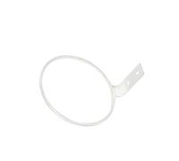 Zambuph Support mural en métal élégant pour pots de fleurs, idéal pour une présentation facile des fleurs à l'intérieur comme à l'extérieur. Ce support pratique pour, Blanc, 5 pouces