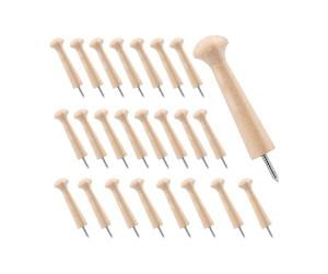 Zambuph Supports à pinces en bois résistants pour suspendre divers supports | pinces linge