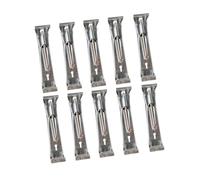 Zambuph Supports de gouttière argentés de 12,7 cm (5 pouces) avec clips robustes pour réparer les points bas. Support fixation solide et accessoires d'installation faciles.