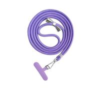 Zambuph Système de Cordon de sécurité pour téléphone Portable, bandoulière, pour la randonnée, l'escalade et Le Cyclisme, Violet, Longueur 160 cm