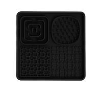 Zambuph Tapis à lécher pour Chiens à l'heure des Repas, Rapport qualité Prix et Plaisir Garanti, Durable, Alimentation Lente, Plusieurs Couleurs Disponibles, Noir