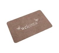 Zambuph Tapis de Porte antidérapant pour intérieur et extérieur, Tapis d'entrée en Polyester à Haute Performance d'absorption d'eau, piège à saleté, Papillons Gris